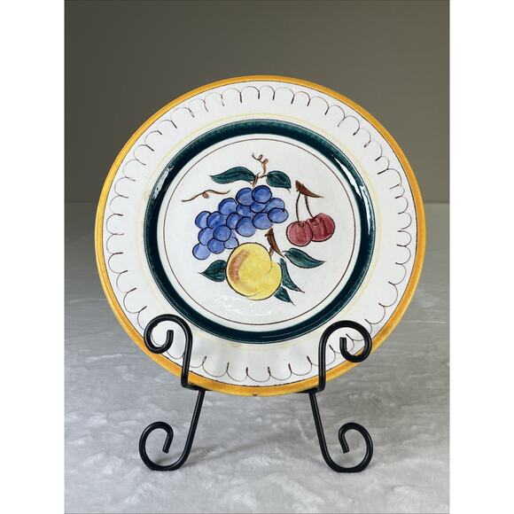 Vintage Stangl Pottery Dinner Plate 10" Fruit Pattern Pottery Benefits Charity - Picture 1 of 6